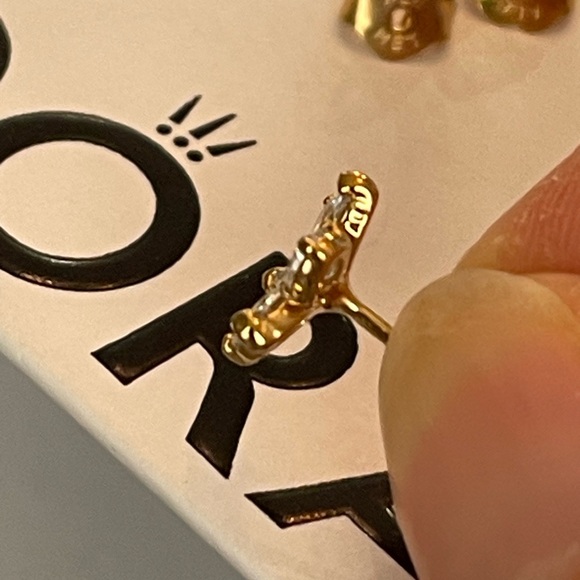 New Authentic Pandora Sparkling Herbarium Cluster Stud Earrings 14k gold plated - Picture 9 of 10